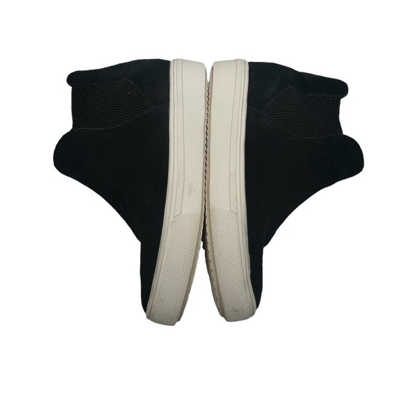 Steve Madden Black Suede Sultan Chelsea Wedge Platform Sneakers Size 5 Women's - Picture 7 of 9